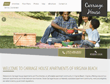 Tablet Screenshot of carriagehousevirginiabeach.com